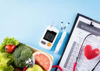 Table with personal diabetes supplies - Hometown Health Clinic